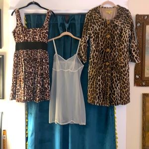 🐆LAST CHANCE The Courtney Love BUNDLE coat, sexy dress and vintage slip